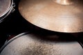 Drums detail in studio Royalty Free Stock Photo