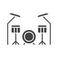 Drums icon vector image.
