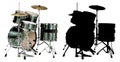 Drums Vector Illustration Royalty Free Stock Photo