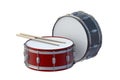 Drums isolated on white background Royalty Free Stock Photo