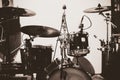 Drums and Mics Royalty Free Stock Photo