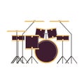 drums set. Royalty Free Stock Photo