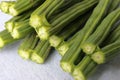 Drumstick Vegetable or Moringa on display in white background Royalty Free Stock Photo