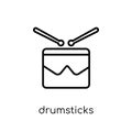 Drumsticks icon from Music collection.