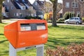 Drunen, The Netherlands - March 31, 2020: Dutch Post office box called PostNL located in Drunen, North-brabant
