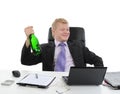 Drunk businessman Royalty Free Stock Photo