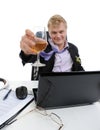 Drunk businessman Royalty Free Stock Photo