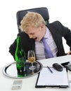 Drunk businessman Royalty Free Stock Photo