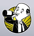 Drunk businessman