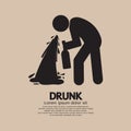 Drunk Person Graphic Symbol