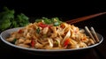 Drunken noodles with chicken