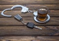 Drunkenness driving Royalty Free Stock Photo