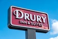 Drury Inn and Suites Motel Exterior Sign and Trademark Logo