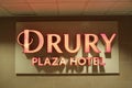 Drury Plaza Hotel Billboard Royalty Free Stock Photo