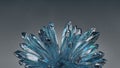 Druse Of Blue Raw Crystals 3D Rendering Illustration