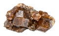 druse of raw hessonite grossular mineral crystals