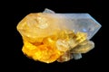 Druse yellow crystal