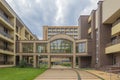 Druskininkai, Lithuania - August 14, 2021: Complex of Belorus sanatorium. Belorus sanatorium is treatment and