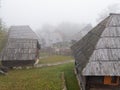 Drvengrad Mecavnik or Kustendorf, ethno village built by Emir Kusturica on Mokra Gora, Zlatibor district in Serbia