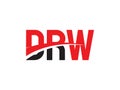 DRW Letter Initial Logo Design Vector Illustration Royalty Free Stock Photo