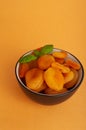 Dry Apricot, Dried Apricots, Healthy Orange Fruits Group, Sweet Organic Dessert Snack, Healthy Diet Food Royalty Free Stock Photo