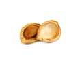 Dry apricot nut on white background. Royalty Free Stock Photo