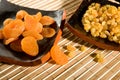 Dry apricot and sultana Royalty Free Stock Photo