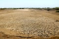 Dry aried land caused by extreme dry