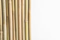 Dry bamboo sticks on white background Royalty Free Stock Photo