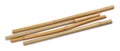 Dry bamboo sticks on white background, top view Royalty Free Stock Photo