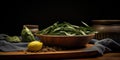 Dry Bay Leaves Pattern, Laurel Leaf Texture, Natural Spicy Bayleaf Background, Fragrant Ingredient