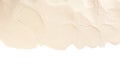 Dry beach sand on white background, top view Royalty Free Stock Photo