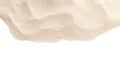 Dry beach sand on white background, top view Royalty Free Stock Photo