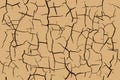 Dry beige soil with dark cracks seamless pattern