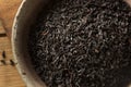 Dry Black Loose Leaf Tea Royalty Free Stock Photo