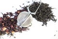 Dry black, red and green tea Royalty Free Stock Photo