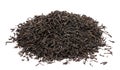 Dry black tea leaves isolated Royalty Free Stock Photo