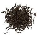 Dry black tea leaves isolated on white background Royalty Free Stock Photo