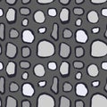 Dry Brush Stone Grey Seamless Pattern