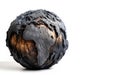 Dry Burned Dead Planet Earth Isolated Royalty Free Stock Photo