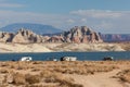 Dry Camping at Lone Rock Beach