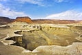 Dry canyon in mountains of the Dead Sea Royalty Free Stock Photo