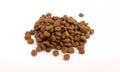 Dry cat or dog food in kibble form Royalty Free Stock Photo