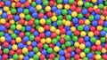 Dry children`s pool with colorful plastic balls Royalty Free Stock Photo