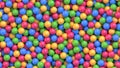 Dry children`s pool with colorful plastic balls Royalty Free Stock Photo