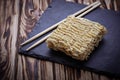 Dry Chinese egg noodles and ramen