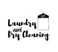 Dry cleaning label. Vector illustration. laundry clotrhes.