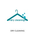 dry cleaning logo isolated on white background for your web, mob Royalty Free Stock Photo