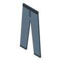 Dry cleaning pants icon, isometric style