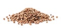 Dry coriander seeds heap on a white background. Isolated Royalty Free Stock Photo